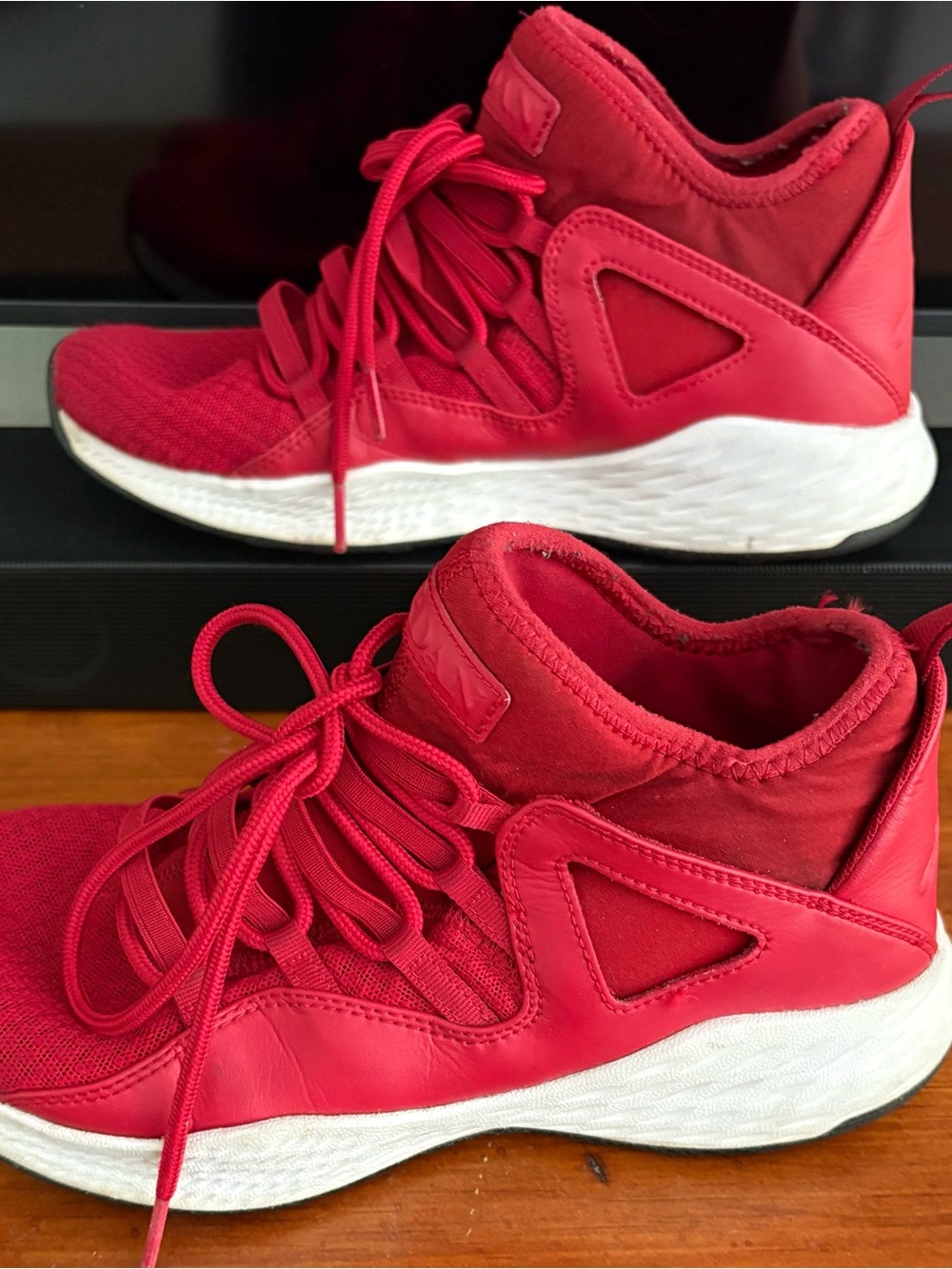 Air Jordan Formula 23 Gym Red White Sneakers 881465-601 Size 7.5 Athleisure